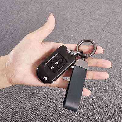 Genuine Leather Car Key Keychain JX273D-1