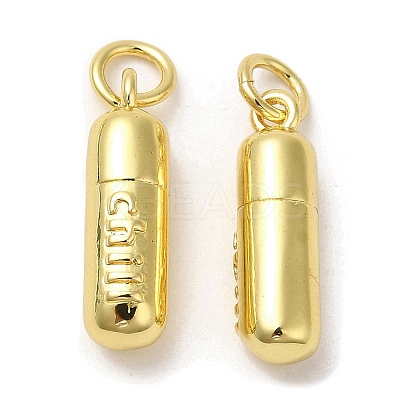 Rack Plating Brass Pendants KK-C030-12G-1