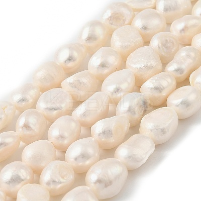 Natural Cultured Freshwater Pearl Beads Strands PEAR-P064-19K-02B-1