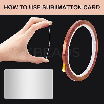 Aluminum Blank Thermal Transfer Business Cards DIY-NB0005-07-1