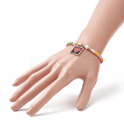 Glass Seed Braided Bead Bracelet BJEW-MZ00025-01-1