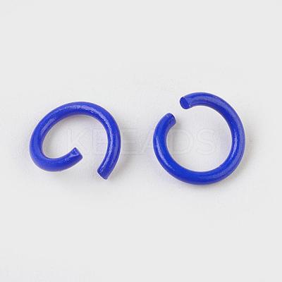 Spray Painted Iron Open Jump Rings IFIN-F149-F04-1