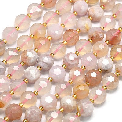 Natural Cherry Blossom Agate Beads Strands LS-G-C116-A148-01-1