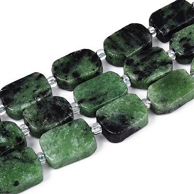 Natural Ruby in Zoisite Beads Strands G-C098-A38-01-1