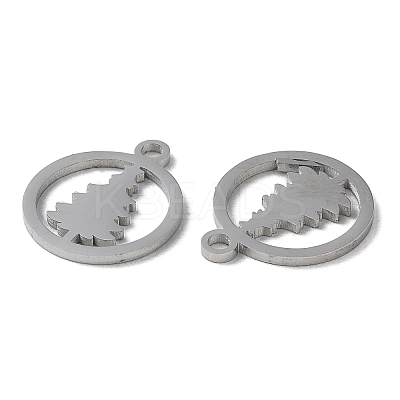 Non-Tarnish 304 Stainless Steel Charms STAS-F300-02P-1