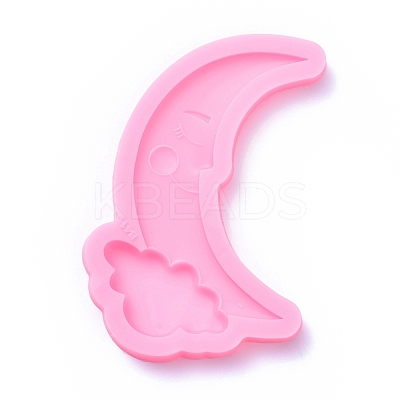 Food Grade Moon & Cloud Silicone Molds X-DIY-F045-28-1