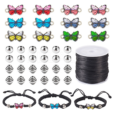DIY Butterfly Bracelet Making Kit DIY-TA0004-90-1