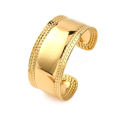 304 Stainless Steel Cuff Bangles for Women BJEW-G749-11G-1