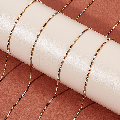 DIY 304 Stainless Steel Venetian Chains Box Chains Necklaces Making Kits DIY-BBC0002-04-1