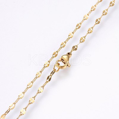 304 Stainless Steel Chain Necklaces MAK-L015-27A-1