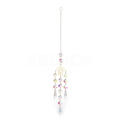 Brass Big Pendant Decorations LS-HJEW-M005-04F-G-1