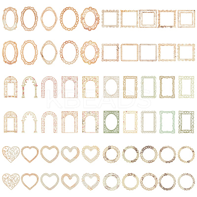 6 Sets 6 Styles Hollow Scrapbook Paper Pads SCRA-GF0001-07-1