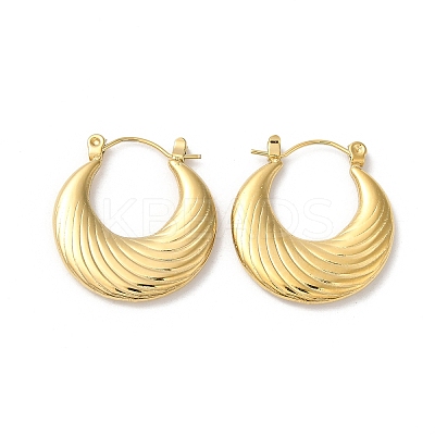 Rack Plating 304 Stainless Steel Hoop Earrings for Women EJEW-Z026-19G-1