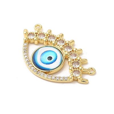 Rack Plating Brass Pave Clear Cubic Zirconia & Glass Pendants KK-G504-23G-03-1