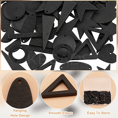 DIY Jewelry Making Finding Kit WOOD-PH0002-46-1
