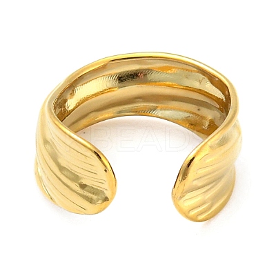 Real 18K Gold Plated Stainless Steel Cuff Earrings EJEW-D072-01E-G-1
