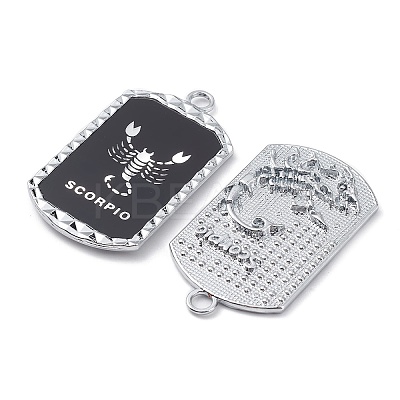 Alloy Twelve Constellations Series Big Pendants PALLOY-O107-01P-08-1