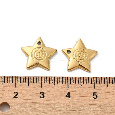 Ion Plating(IP) 316L Surgical Stainless Steel Charms STAS-F302-26G-1