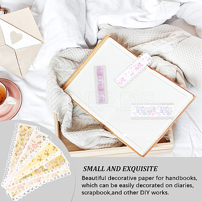 3 Sets 3 Colors Paper Hollow Lace Scrapbook Paper Pads Sets DIY-CP0008-93A-1
