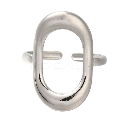 304 Stainless Steel Cuff Rings RJEW-Z074-10P-1
