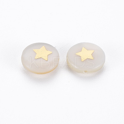 Natural Freshwater Shell Beads SHEL-N003-22-05-1