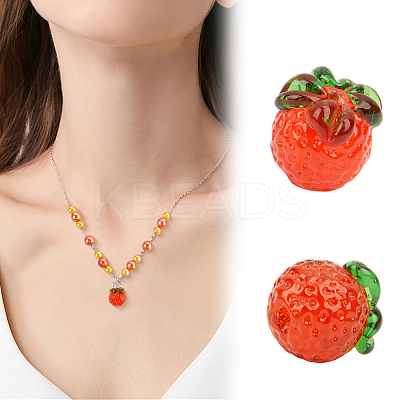 9Pcs 3 Colors Handmade Lampwork Beads LAMP-PA0001-27-1
