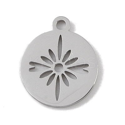 Non-Tarnish 304 Stainless Steel Pendants STAS-B062-12P-1