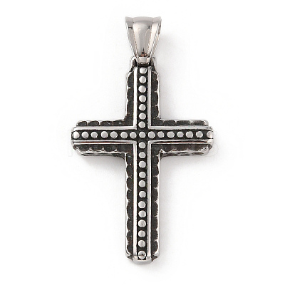 304 Stainless Steel Pendants STAS-A083-09AS-1