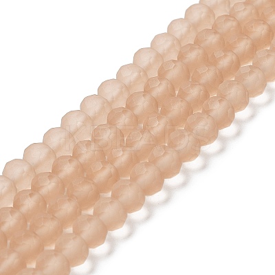 Transparent Glass Beads Strands X-EGLA-A034-T10mm-MD20-1