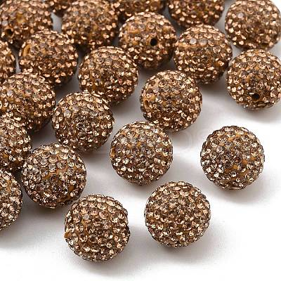 Pave Disco Ball Beads X-RB-Q195-14mm-246-1