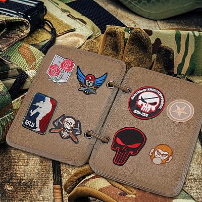Flip-Page Hook & Loop Patch Book DIY Kit FIND-WH0108-48B-1