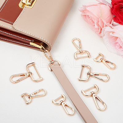 10Pcs 5 Styles Alloy Swivel Lobster Claw Clasps FIND-BBC0003-81KCG-1