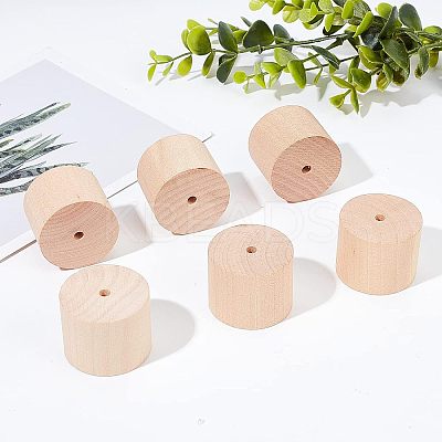 12Pcs Schima Wood Vehicle Wheels and 12Pcs Schima Wood Sticks DIY-OC0004-20-1