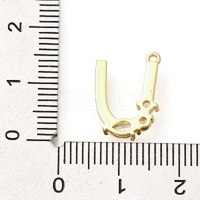 Brass Micro Pave Cubic Zirconia Pendants LS-KK-M310-01G-21-1