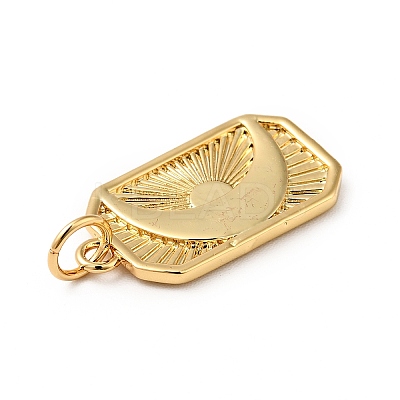Rack Plating Brass Pendants KK-H431-50G-1