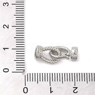 Brass Fold Over Clasps KK-M270-08P-1