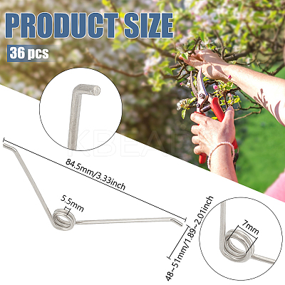 36Pcs High Carbon Steel Torsion Spring FIND-BC0005-24-1