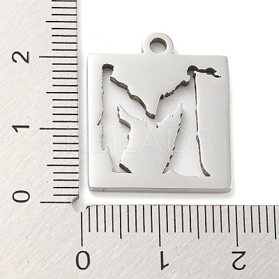 Non-Tarnish 304 Stainless Steel Pendants STAS-H184-11P-1