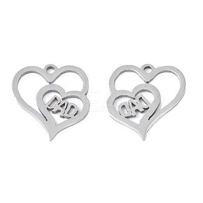 Non-Tarnish 201 Stainless Steel Pendants STAS-T044-280P-1