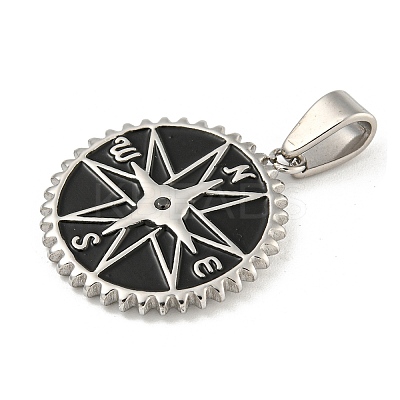 304 Stainless Steel Enamel Pendants STAS-F307-30P-1