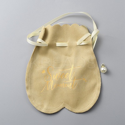 Flannelette Drawstring Gift Bags ABAG-WH0044-33C-1