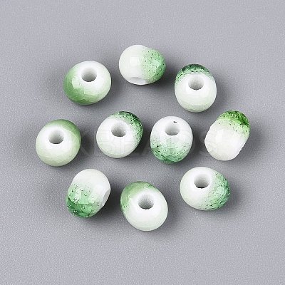 Handmade Crackle Porcelain Beads PORC-Q008-06A-05-1