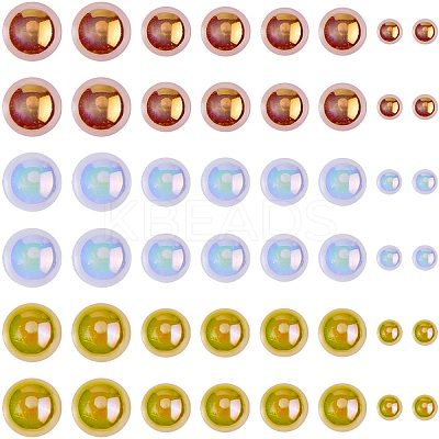1 Bag Half Round Cabochons Set FIND-CP0003-17-1