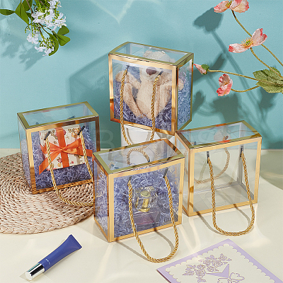 Foldable Hot Stamping Transparent PVC Packaging Boxes CON-WH0123-24B-02-1