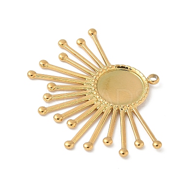 304 Stainless Steel Pendant Cabochon Settings STAS-L293-04G-1