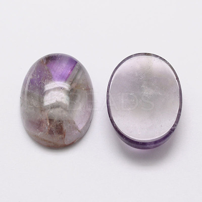 Oval Natural Amethyst Cabochons G-K020-25x18mm-03-1
