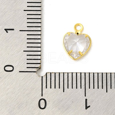 Real 18K Gold Plated Rack Plating Brass Micro Pave Cubic Zirconia Pendants Charms KK-S396-05E-1