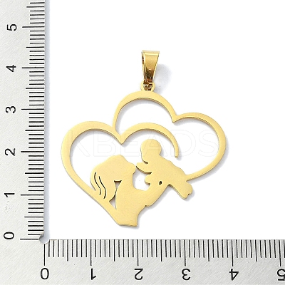 304 Stainless Steel Pendants STAS-C097-12G-1