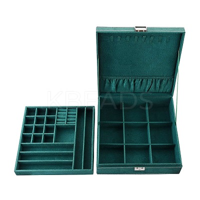 Velvet & Wood Jewelry Boxes VBOX-I001-03A-1