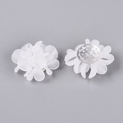 Frosted Transparent Acrylic Cabochons AC-N177-01B-01-1